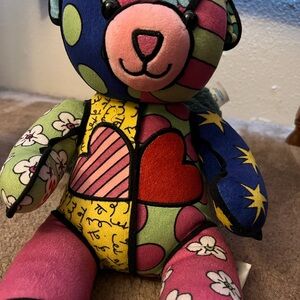 Colorful Patchwork Teddy Bear